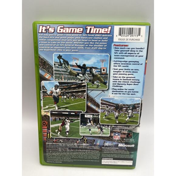 Microsoft Xbox Live NFL Fever 2003 Sports Simulation Video Game - Picture 4 of 9